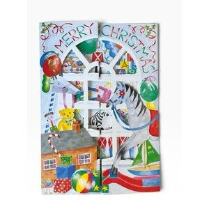 Medici Cut Out Advent Calendar England Stand Up 12x8.5"